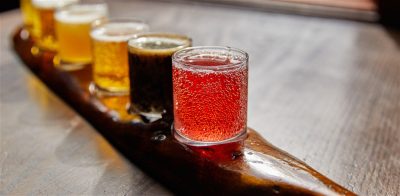 Beer sampler at Wayfarer Restaurant and Lounge